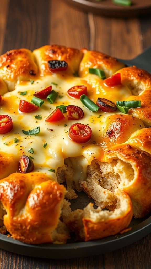 Veggie and Cheese Pull-Apart Casserole