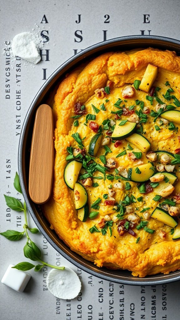 Zucchini and Cornbread Bake